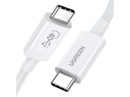 Ugreen cable USB4 40Gb s USB-C - USB-C PD - 100W   0.8 Meter   White Online