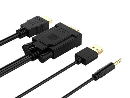 ORICO VGA to HDMI Cable - 3 Meter   Black Hot on Sale