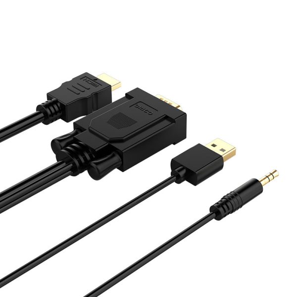 ORICO VGA to HDMI Cable - 3 Meter   Black Hot on Sale