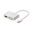 UGREEN Mini DP to HDMI + VGA Converter - Silver Supply