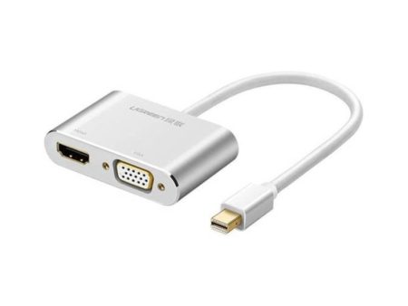 UGREEN Mini DP to HDMI + VGA Converter - Silver Supply