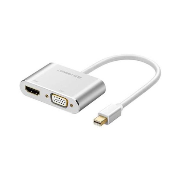 UGREEN Mini DP to HDMI + VGA Converter - Silver Supply