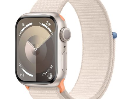 Apple Watch Series 9 with Sport Loop - LTPO OLED   64GB   41mm   Bluetooth   Wi-Fi   Starlight For Discount