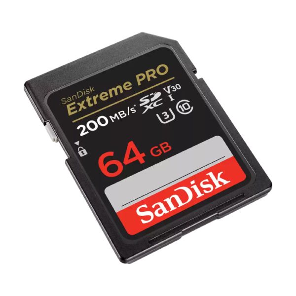 SanDisk Extreme PRO SDHC SDXC UHS-I Card - 64GB   Up to 200 MB s Online Sale