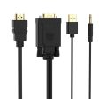 ORICO VGA to HDMI Cable - 3 Meter   Black Hot on Sale