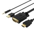 ORICO VGA to HDMI Cable - 2 Meter   Black For Cheap