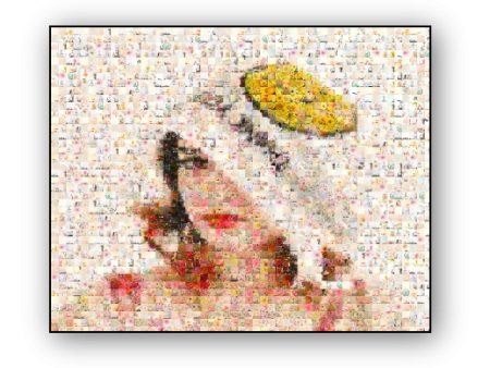 Photo Mosaic Canvas Print Online Sale