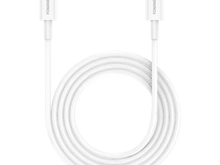 Foneng X55 Type-C To C 60W Data Cable 2M - White For Sale