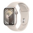 Apple Watch Series 9 with Sport Band - LTPO OLED   64GB   45mm   Medium Large   Bluetooth   Wi-Fi   Starlight For Sale