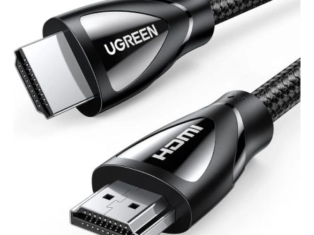 UGREEN HDMI A M M Cable with Braided - 3 Meter   Black Hot on Sale