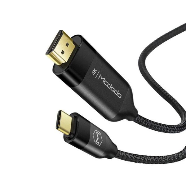 Mcdodo HDMI To Type-C Cable - 2M   Black For Discount