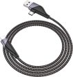 Hoco PD 20W 2-In-1 Super Fast Charging Type-C & Lightning Data Cable 1.2m- Black Online Sale