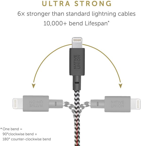 Native Union Night Cable - USB A to Lightning - 3M - Zebra Online Hot Sale