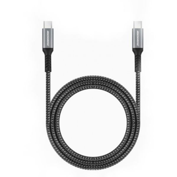 RockRose Powerline Type-C Cable - 3A   60W   2 Meter   Black Fashion