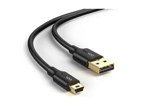 UGREEN USB 2.0 A Male to Mini 5 Pin Male Cable - 3 Meter   Black Sale