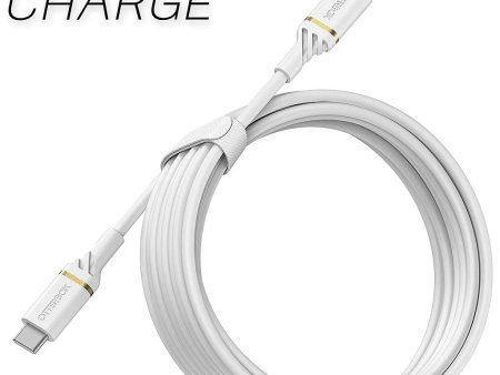 OtterBox USB-C to USB-C Fast Charge Cable - Standard 3 Meter - White Fashion