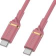 OtterBox USB-C to USB-C Fast Charge Cable - Standard 1 Meter - Matte Pink For Sale