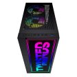 Twisted Minds Trinity-03 RGB Mid Tower Gaming Case - Black on Sale