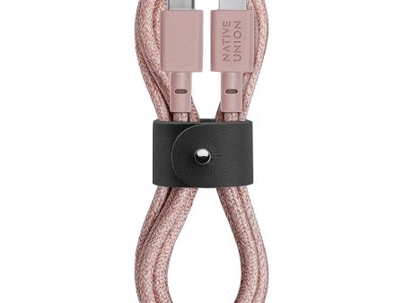 Native Union Belt Cable USB-C to Lightning 1.2M - Rose on Sale