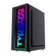 Twisted Minds Trinity-03 RGB Mid Tower Gaming Case - Black on Sale