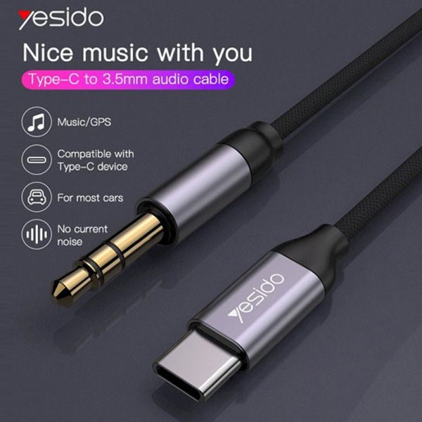 Yesido Yau20 USB-C to 3.5mm - White on Sale