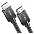 UGREEN HDMI M M Round Cable Zinc Alloy Shell Braided 3m - Gray Hot on Sale