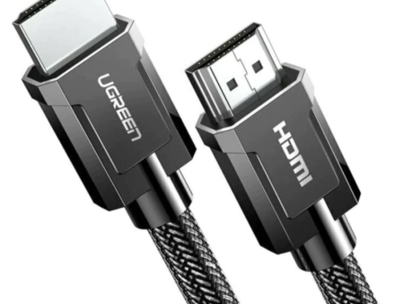 UGREEN HDMI M M Round Cable Zinc Alloy Shell Braided 3m - Gray Hot on Sale