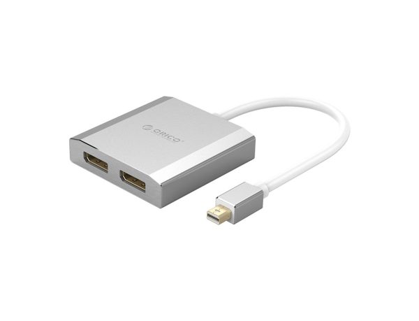 ORICO Mini DP to Dual DP M F HD Adapter - Silver Online now