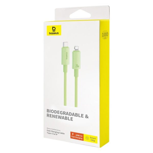 Baseus Habitat Series Fast Charging USB-C to Lightning Cable - 1M   Natural Green Online Sale