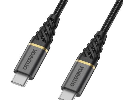 OtterBox Premium USB-C To USB-C Fast Charge Cable - USB-C   USB-C   2 Meters   Black For Sale