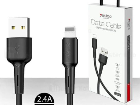 Yesido CA42 Charging Cable - Lightning   Black Hot on Sale