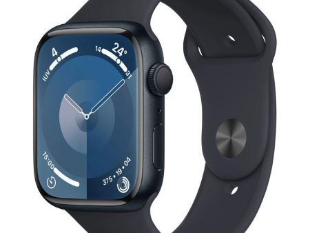 Apple Watch Series 9 with Sport Band - LTPO OLED   64GB   45mm   Small Medium   Bluetooth   Wi-Fi   Midnight Discount