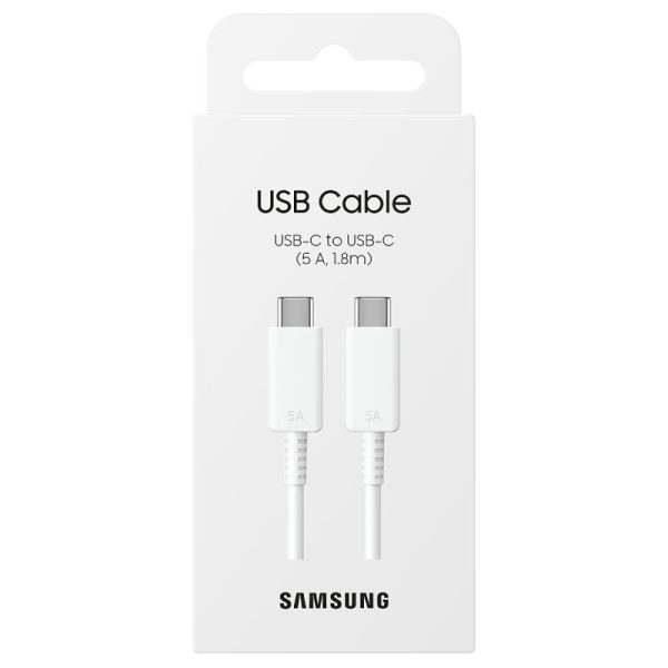 Samsung USB-C to USB-C Cable - 1.8 M   5A   White Sale