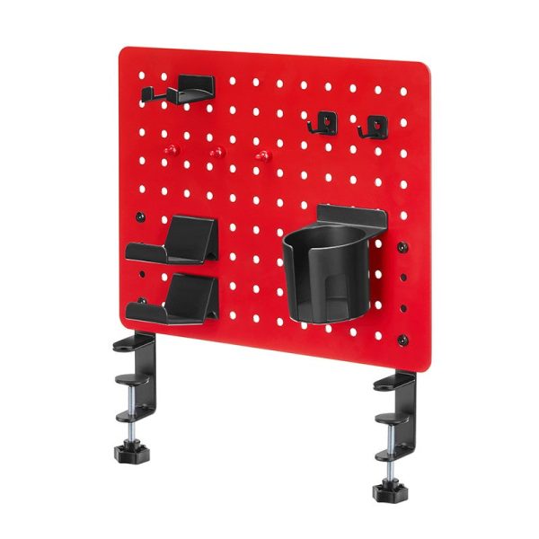 Twisted Minds Gaming Clamp Mount Pegboard - Matte Red For Discount