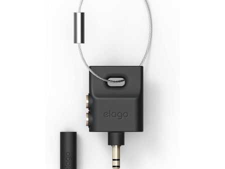 Elago Key Ring AUX Splitter for Headphones & Earphones - Black Online