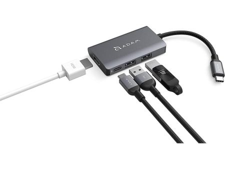 Adam Elements CASA HUB A01m USB-C 3.1 4 port Hub - Grey Cheap