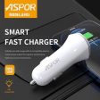 Aspor A903 2USB 3.4A Car Charger + Type C Cable Online Hot Sale