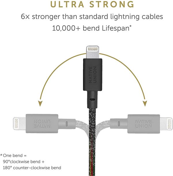 Native Union Belt Cable USB-C to Lightning 1.2M - Cosmos Black Cheap