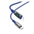 HOCO Extreme PD Charging Data Sync Cable - USB-C To Lightning   1.2 Meters   Blue Fashion