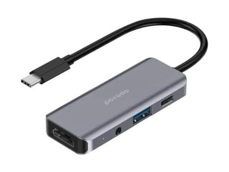 Porodo 4in1 HDMI 4K USB-C Hub Fashion