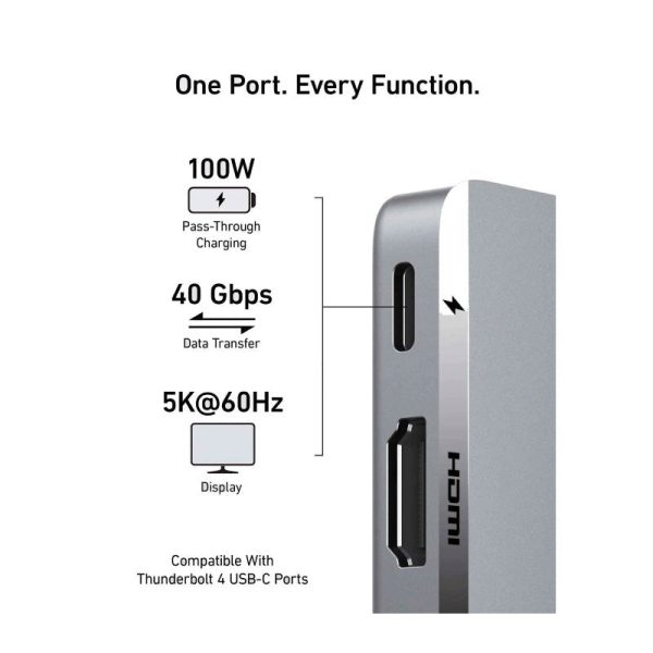 Anker 547 USB-C Hub (7-in-2, for MacBook) - Silver Fashion