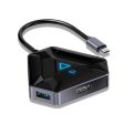 Porodo Gaming 6 In 1 4K HDMI USB-C Hub Gamers Edition - Black Hot on Sale