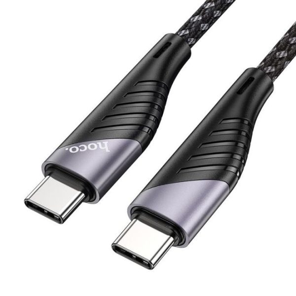 HOCO U95 Super Fast Charging Data Cable - Type-C to Type-C   60W   1.5 Meter   Black Online Hot Sale