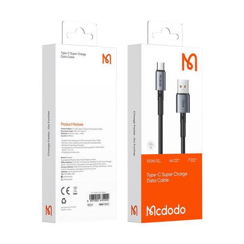 Mcdodo CA-3590 Cable USB-C  100W 1.2m - black Cheap