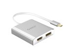 ORICO Type-C to Display Port & HDMI Adapter - Silver Online now