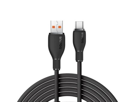 Baseus Pudding Series Fast Charging USB-A to USB-C Cable 2M - Cluster Black Hot on Sale