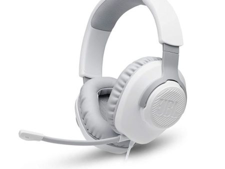 JBL Quantum 100 Wired Over-Ear Gaming Headphones - White Online Hot Sale