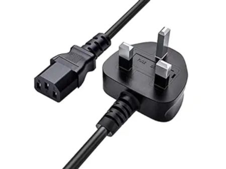 Power Cable 3 Pin - Black For Discount