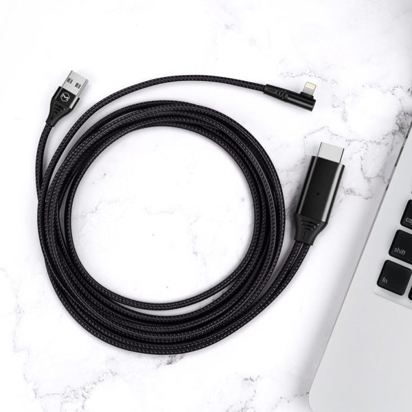 Mcdodo 90 Degree USB Lightning to HDMI 4K HD Adapter TV Cable 2 Meter for iPhone iPad Hot on Sale