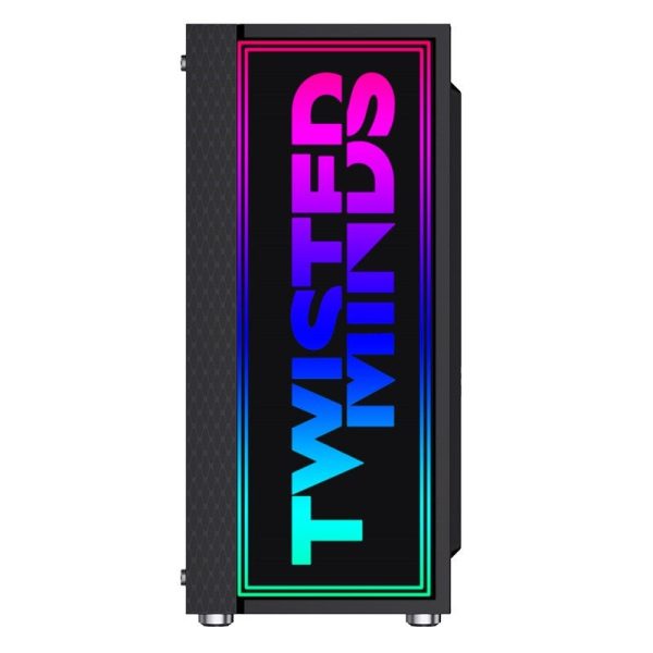 Twisted Minds Trinity-03 RGB Mid Tower Gaming Case - Black on Sale